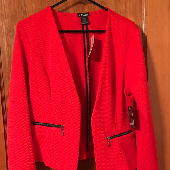 Stoosh Jackets & Blazers - Red Stoosh Blazer